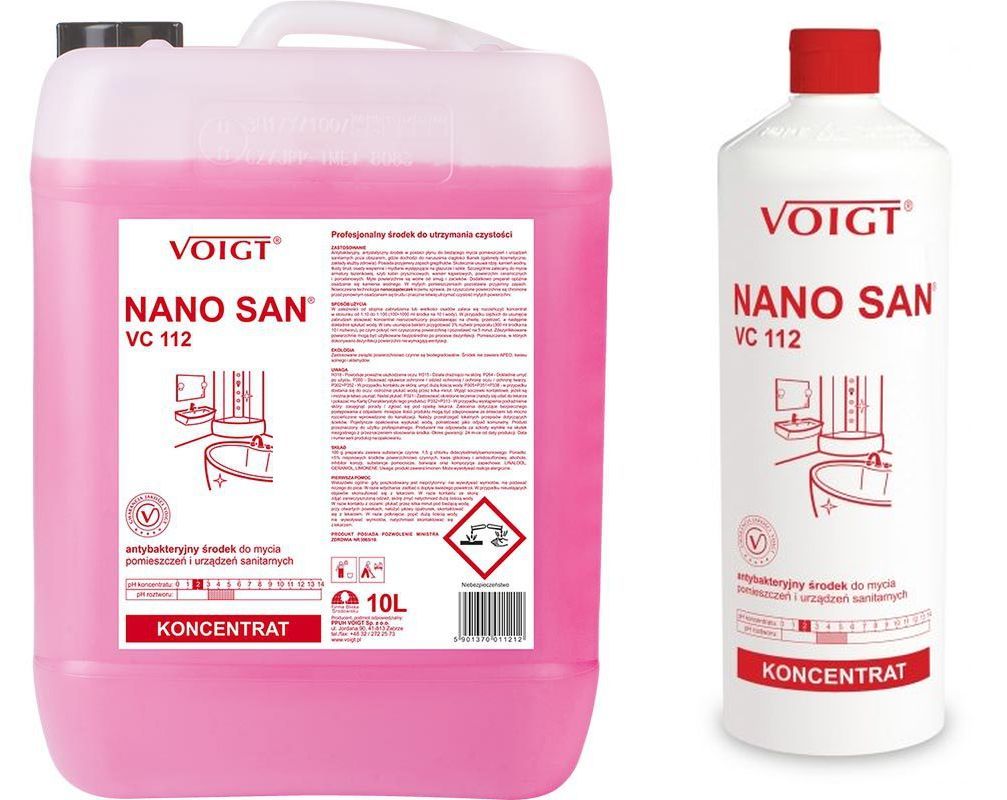 VOIGT NANO SAN VC-112 płyn antystatyczny do mycia łazienek