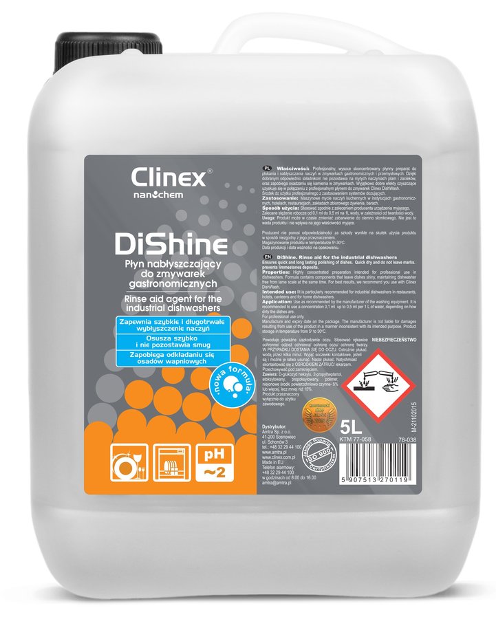 CLINEX DISHINE 77-058 nabłyszczacz do zmywarek
