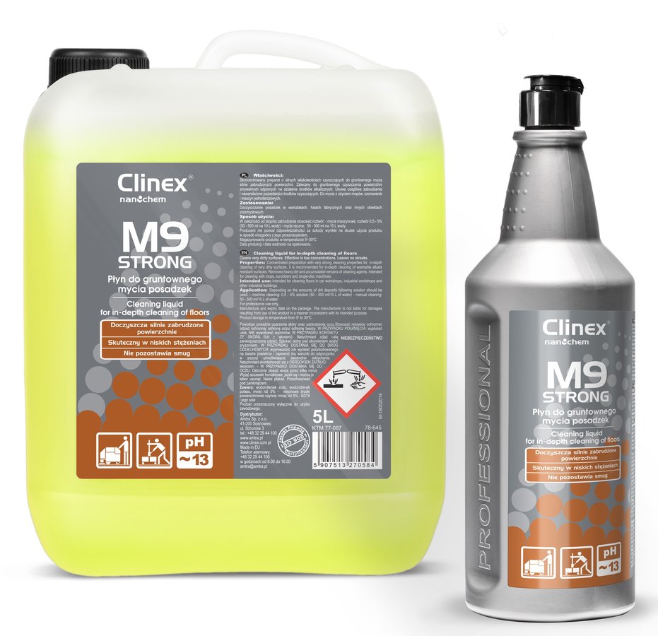 CLINEX M9 STRONG 77-385 płyn do gruntownego mycia