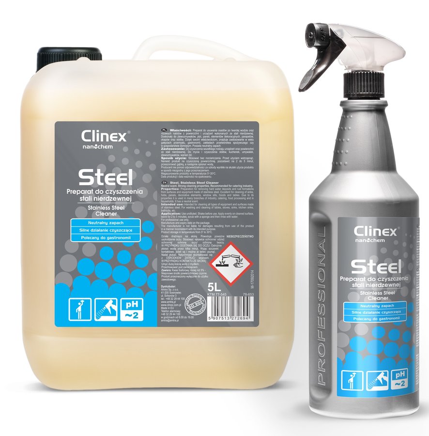 CLINEX STEEL 77-515 płyn do mycia stali nierdzewnej