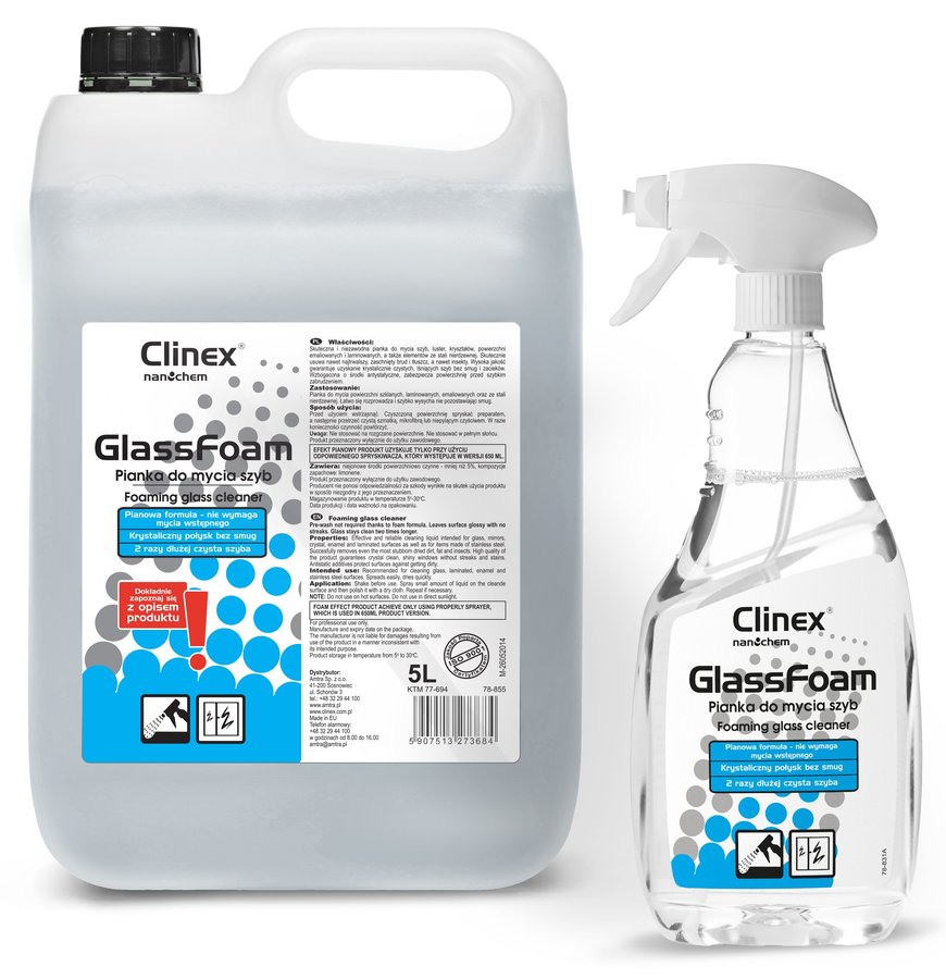 CLINEX GLASS FOAM 77-688 pianka do mycia szkła
