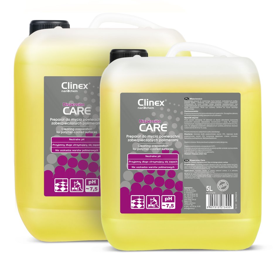 CLINEX DISPERSION CARE 77-676 preparat do mycia podłóg zabezpieczonych polimerem