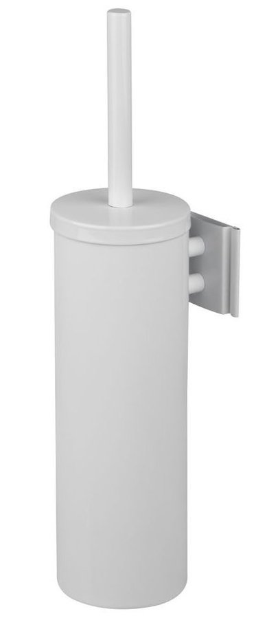 SZCZOTKA WC tuba biała mocowana do ściany